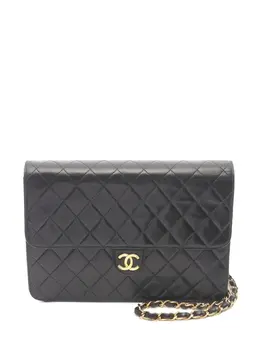 CHANEL Pre-Owned: Чёрная сумка через плечо 