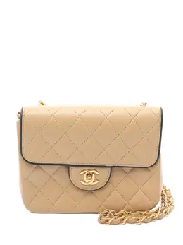 CHANEL Pre-Owned: Бежевая сумка 