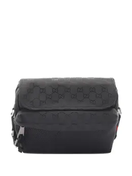 Gucci Pre-Owned: Чёрная сумка через плечо 