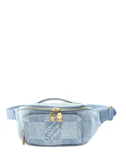 Louis Vuitton Pre-Owned: Голубая поясная сумка 