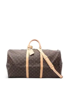 Louis Vuitton Pre-Owned: Коричневая дорожная сумка 