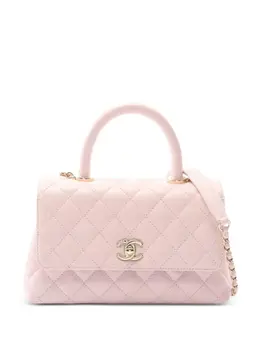 CHANEL Pre-Owned: Розовая сумка на руку 