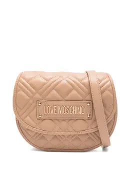 Love Moschino: Бежевая сумка 