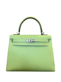 Hermès Pre-Owned: Зелёная сумка-шоппер 