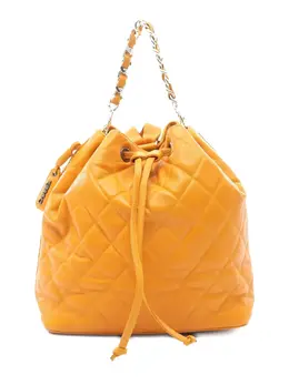 CHANEL Pre-Owned: Оранжевый рюкзак 