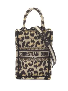 Christian Dior Pre-Owned: Сумка-шоппер с леопардовым принтом 