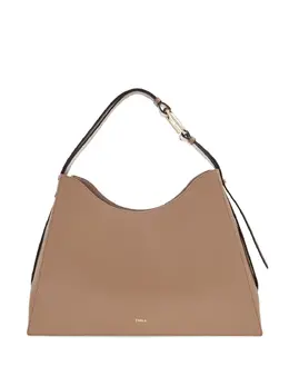 Furla: Бежевая сумка 