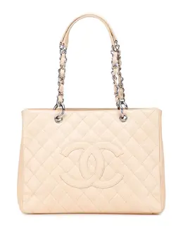 CHANEL Pre-Owned: Коричневая сумка-шоппер 
