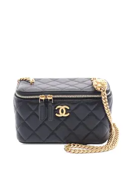 CHANEL Pre-Owned: Чёрная сумка через плечо 