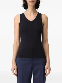 Emporio Armani: Топ с v-образным вырезом 