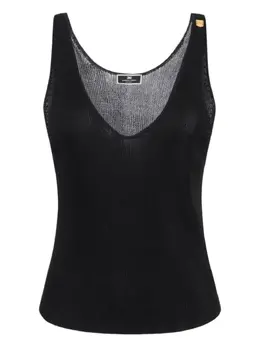 Elisabetta Franchi: Топ с v-образным вырезом 