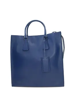 Prada: Голубая сумка-шоппер 