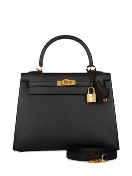 Hermès Pre-Owned: Чёрная сумка-шоппер 
