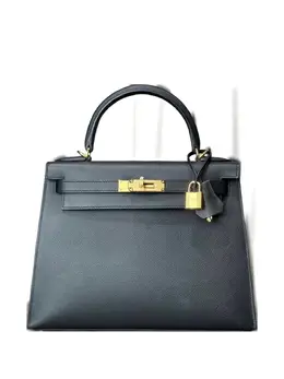 Hermès Pre-Owned: Чёрная сумка-шоппер 