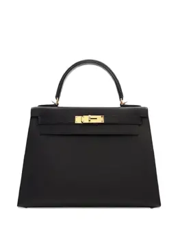 Hermès Pre-Owned: Чёрная сумка-шоппер 