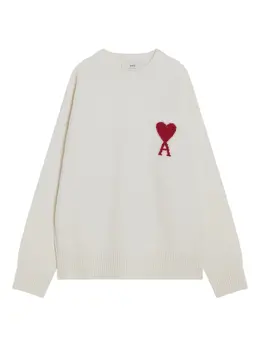 AMI Paris: Белый свитер  Ami de Cœur