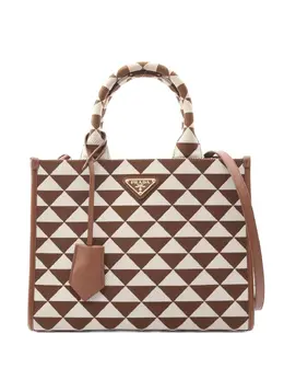 Prada Pre-Owned: Коричневая сумка-шоппер 