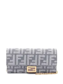 Fendi Pre-Owned: Голубой клатч 