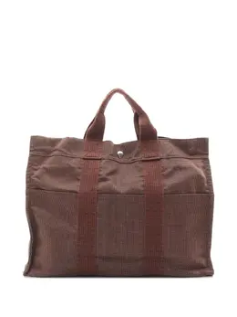 Hermès Pre-Owned: Коричневая сумка-шоппер 
