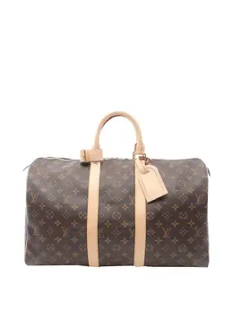 Louis Vuitton Pre-Owned: Коричневая дорожная сумка 
