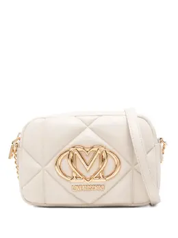 Love Moschino: Бежевая сумка через плечо 