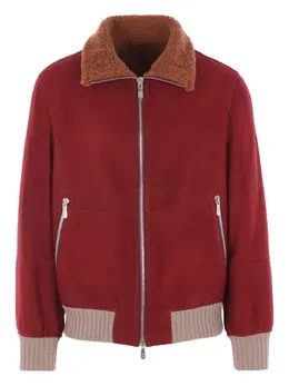 Brunello Cucinelli: Кожаная куртка 