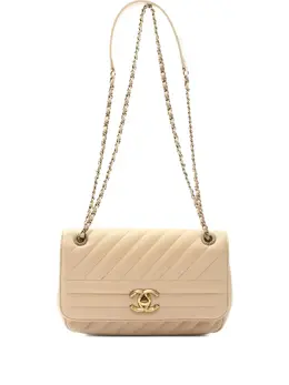 CHANEL Pre-Owned: Бежевая сумка 