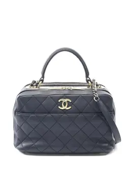 CHANEL Pre-Owned: Синяя сумка-шоппер 
