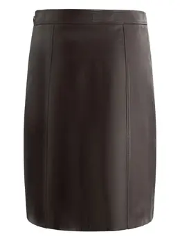 Bally: Кожаная юбка 
