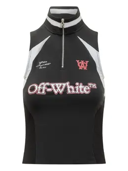 Off-White: Поло без рукава 