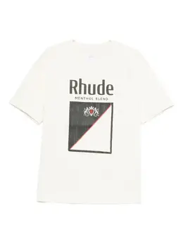 RHUDE: Футболка с принтом 
