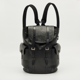 Louis Vuitton: Чёрный рюкзак  Épi