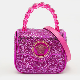 Versace: Розовая сумка на руку  La Medusa