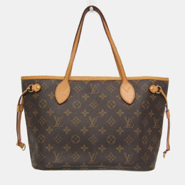 Louis Vuitton: Коричневая сумка-шоппер  Neverfull