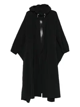 Yohji Yamamoto Pre-Owned: Плащ с капюшоном 