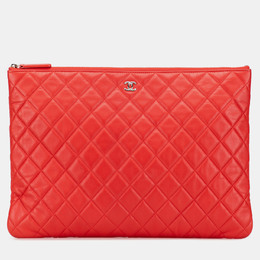 Chanel: Красный клатч 