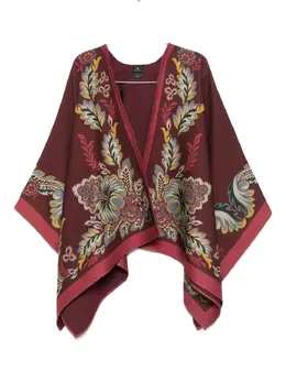 ETRO: Плащ с растительным принтом 