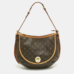 Louis Vuitton: Коричневая сумка 
