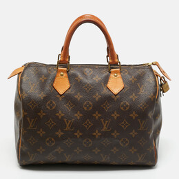 Louis Vuitton: Коричневая сумка  Speedy 30