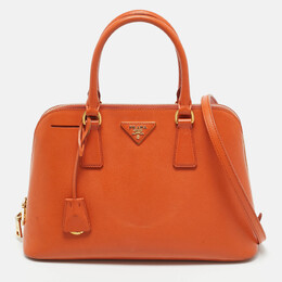 Prada: Оранжевая сумка 