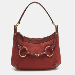 Gucci: Красная сумка  Horsebit