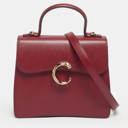 Cartier: Бордовая сумка на руку  Panthère