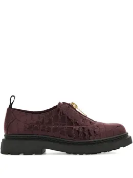 Ferragamo: Фиолетовые лоферы 