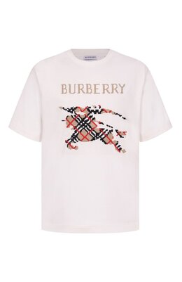 Burberry: Хлопковая футболка 