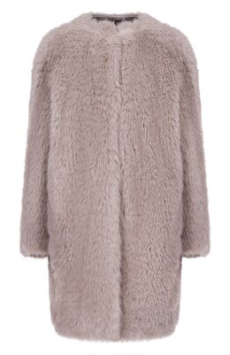 Max Mara Studio: Серая шуба 