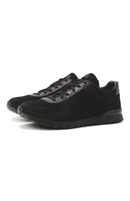 Kiton: Чёрные кроссовки 