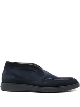 Santoni: Голубые туфли 