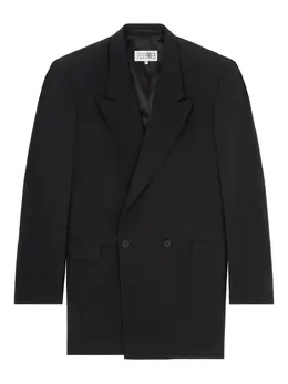 MM6 Maison Margiela: Двубортное пальто 