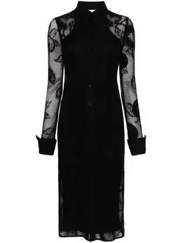 Sportmax: Платье с растительным принтом 
