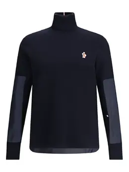 Moncler Grenoble: Синий свитер 